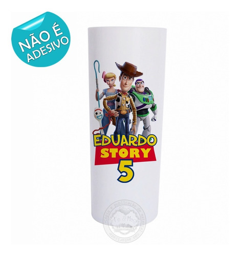 30 Copos Personalizados Long Drink 320ml Toy Story