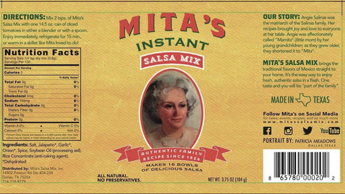 Mezcla La Salsa De Mita, Hace 16 Cuencos De Salsa Fresca, Pr