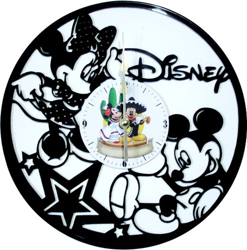 Reloj De Pared En Disco Lp Mickey