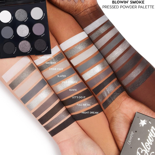 Paleta De Sombras Para Ojos Colourpop Blowin' Smoke Gris Oscuro