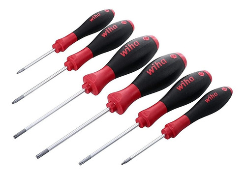 Set De Destornilladores Wiha Torx Driver 6 Unidades Rojo