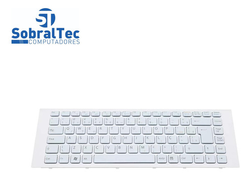 Teclado portátil Sony Vaio Pn V081630b, blanco, Abnt2