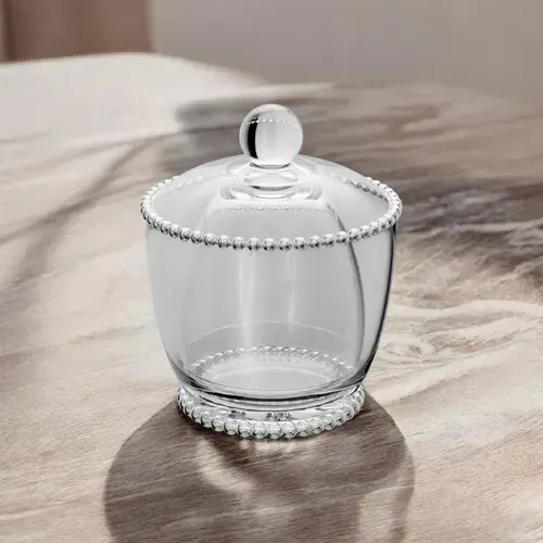 Manteigueira Francesa De Vidro Pearl Bolinha Wolff | MercadoLivre