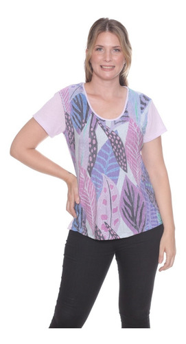 Remera Manga Corta Mujer Sublimada Premium 3693