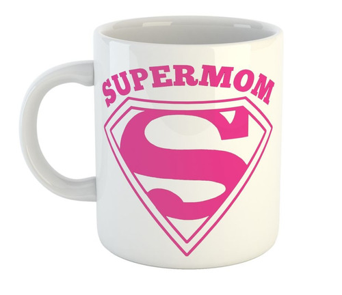 Taza De Ceramica Dia De La Madre Super Mon Heroina Mama M4