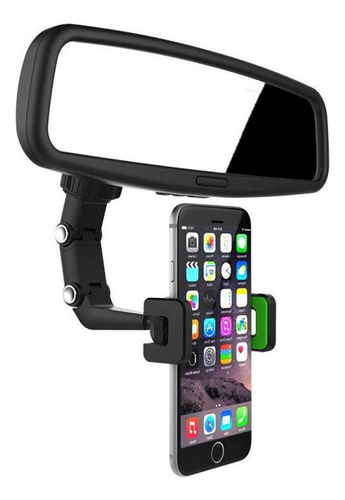 Soporte Para Teléfono Con Espejo Retrovisor 360º Multiuso Universal Verde,soporte Celular,soporte De Celular
