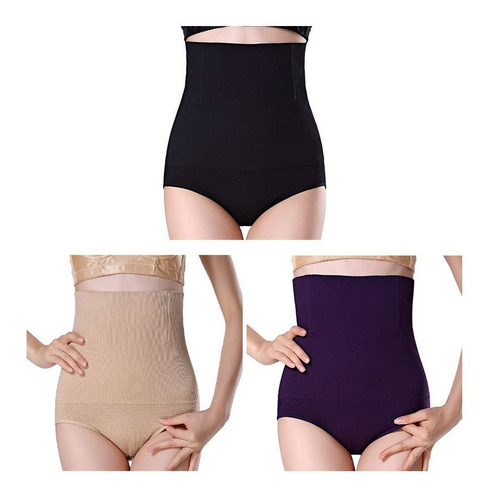 Bragas Faja Moldeadora Reductora Calzón Levanta Pompa 3 Pcs