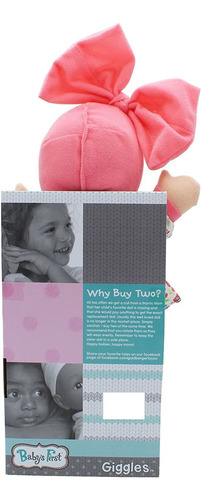 Babys First Giggles Baby Doll Toy Con Parte Superior Floral