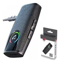 Comprar Receptor Bluetooth 5.3 Adapter Auto Bluetooth Receptor De Música Audio Estéreo Receptor Auxiliar Bluetooth Aux 3.5 Auto Coche Manos Libres Micrófono Incorporado Negro