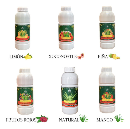 Imagen 10 de 10 de Jugo Concentrado Sábila Sabor Limón 100% Natural 1 L Aloe