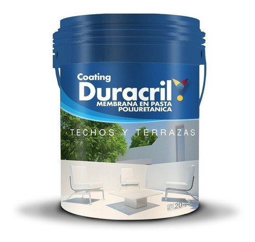  Duracril  Membrana Techos Impermeabilizante Acrilico  Poliuretanica  Gris  16 L