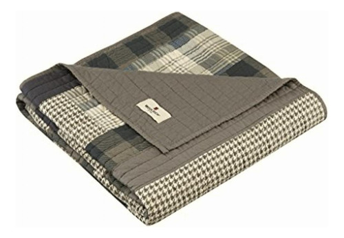 Woolrich Wr50-1786 Throw, Tan Color Multi Diseño De La Tela Cuadros