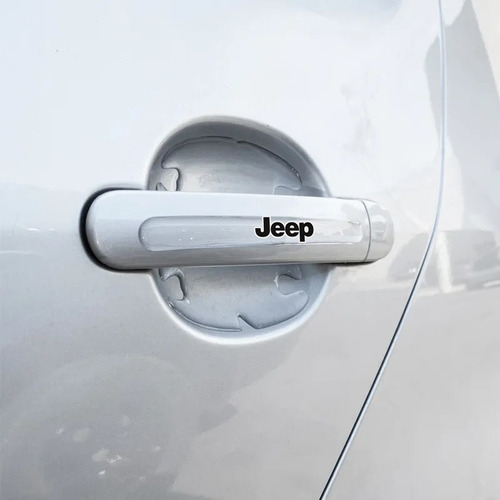 Imagem 3 de 6 de Adesivos Protetor Maçaneta Jeep Renegade Compass Resinado