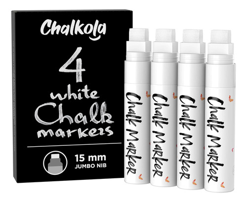 Marcadores Chalkola Set 4 U White2