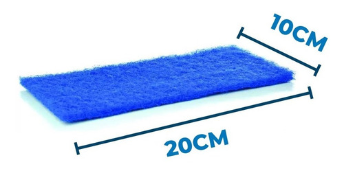 Fibra Azul 3m Esponja Não Risca 2 Unidades