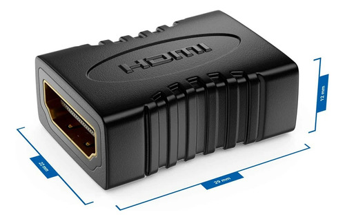 2x Coplas Hdmi Hembra Hembra / Pack 2 Unidades