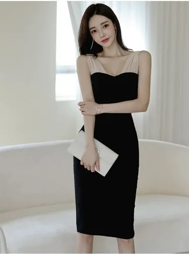 Vestido Bodycon Coctel Fiesta Negro Hq 30