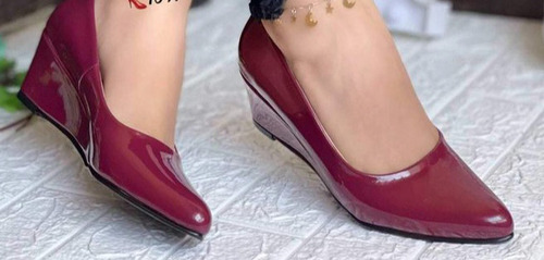 Zapatos Para Mujer Taco Cuña 5 Charol Envío Gratis 
