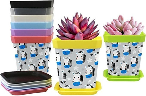 Nursery Pots Gardening Containers Planters Zebra Flower Pot.