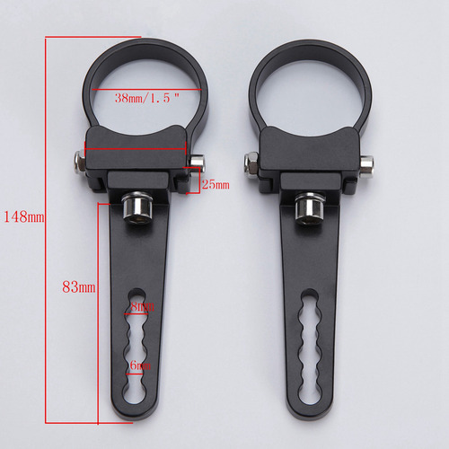 Para 2 Abrazaderas De Soporte Tube Bull Roll Bar Para Off