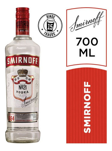 Vodka Smirnoff de original 700 ml