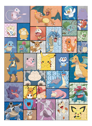 Rompecabezas Pokemon 1000 Pz E Especial Pikachu Charmander