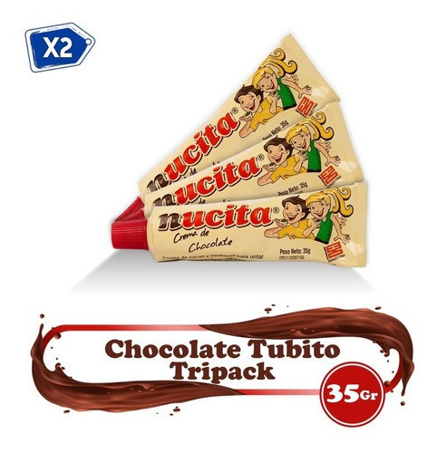 Nucita Chocolate Pack Tubito 35 Gr