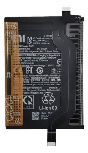 Bateria Repuesto Celular Xiaomi Poco X3 Gt Bm57 Premiumparts