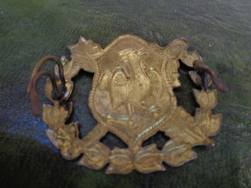 Imagen 4 de 5 de Antiguo Aplique Con Escudo De Bronce Y Esmalte