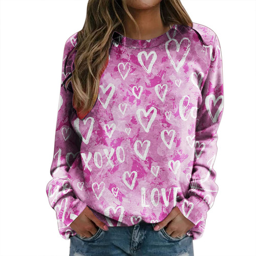 Sudadera Capucha Miashui Para Mujer Top Estampado Dia San