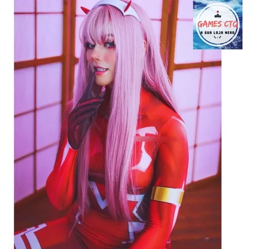 Cosplay Zero Two. Uniforme e/ou Peruca, Anime Darling in the Franxx