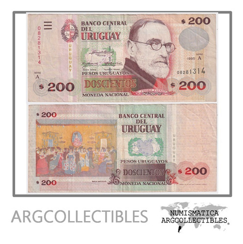 Uruguay Billete 200 Pesos 1995 P-77 Vf+