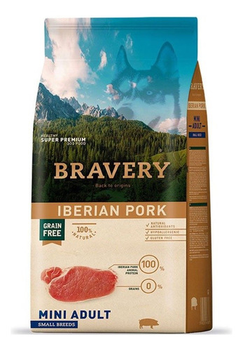 Bravery® Mini Adulto Razas Pequeñas Cerdo Ibérico 7kg