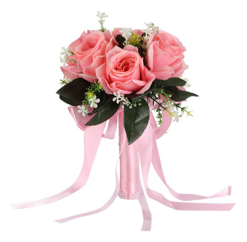 Simulación De Flores De Seda Artificial Para Ramo De Boda