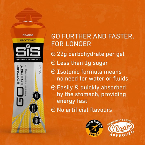 Energy Gels Sis Science In Sport Running 14x60ml Variety Pac