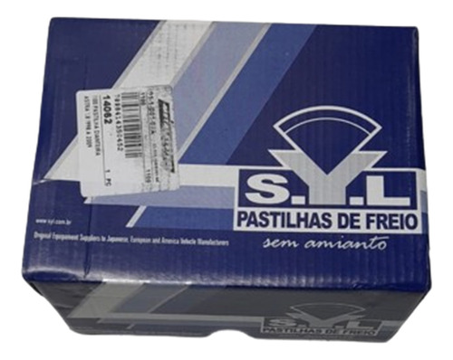 Pastilha Freio Dianteira Astra Gl 1.8 1998 Syl1100