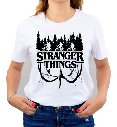 Polera Stranger Things Serie Logo Exclusivo 100%algodón C773