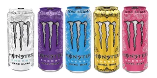 Monster Energy Zero Ultra Ultra Rosa Ultra Violet, Gold Blue