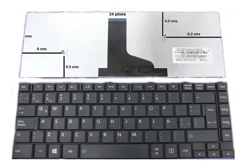Teclado Toshiba Satellite C40 C40-a C45 C45-a S45 Español
