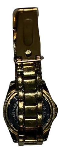Reloj Pulsera Metálico Dorado Strass En Cuadrante Sweet Leer Dorado Dorado Dorado (Usado)