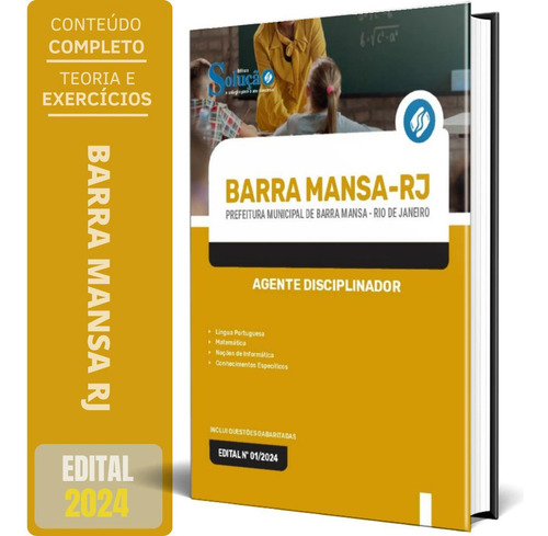 Apostila Prefeitura Barra Mansa Rj 2024 Agente Disciplinador