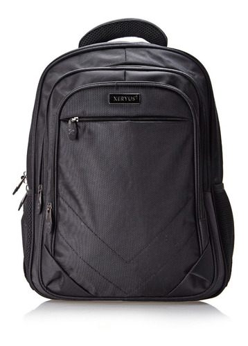 Mochila Masculina E Feminina Notebook E-10928 Preta Xeryus Cor Preto Desenho do tecido Liso