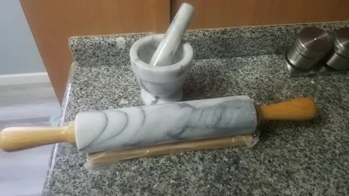 Mortero Y Amasador De Marmol (Usado)
