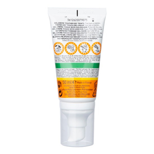 Imagen 3 de 4 de Protector solar La Roche-Posay Anthelios XL Toque Seco con Color en crema FPS50 x 50 ml