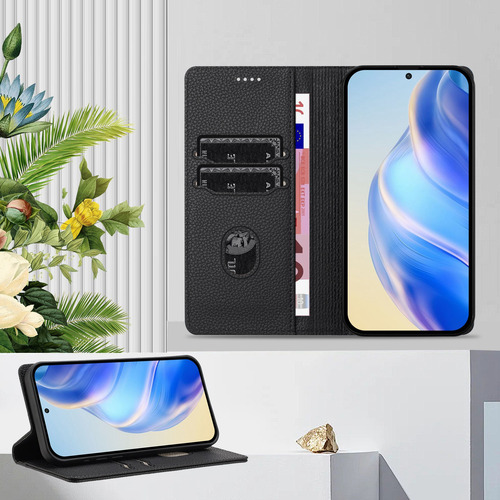 Funda De Piel Tipo Cartera Para Samsung Galaxy A30/a31/a32/a33, Estilo Empresarial, Lujoso Estampado De Guijarros, Cierre Magnético, Ranuras Para Tarj
