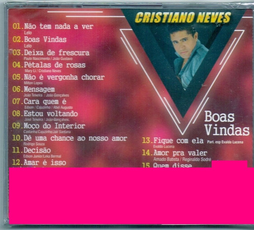 Cd Cristiano Neves - Boas Vindas