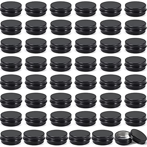 Latas De Aluminio 15ml Tapa Rosca 64envases 36x17mm Negro