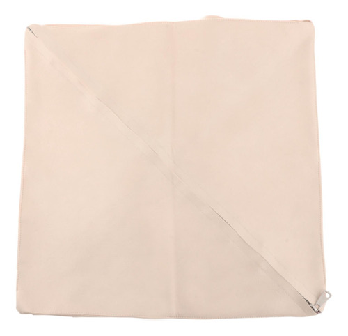 Funda De Puf Sin Relleno Puf Sin Relleno Cuadrado Beige