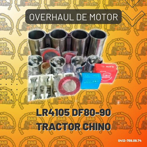 Overhaul De Motor Lr4105 Df80-90 Tractor Chino