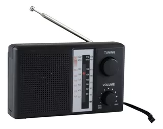 Radio Portátil Am Fm Con Bocina Altavoz Y Para Audifonos